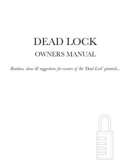 Dead Lock Owners Manual By Michael Murray